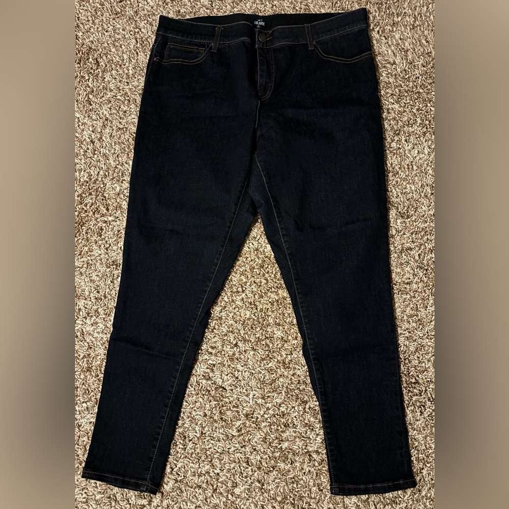 NWOT Lularoe Skinny Denim Jeans Distressed Size 38